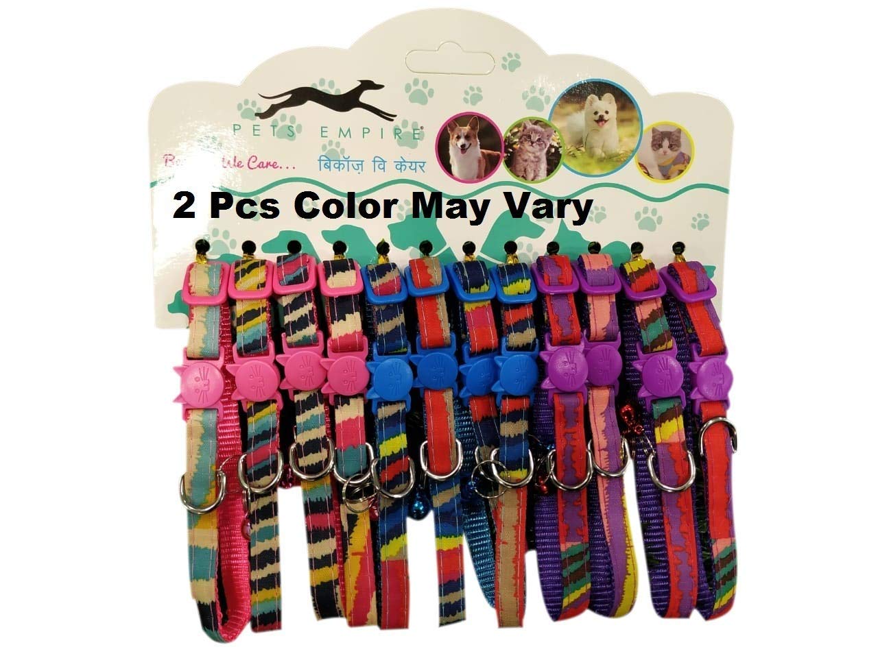 Pets Empire Breakaway Cat Collar Adjustable Collars with Bell Fit Kitty Puppy (Pack of 2) (B07WZM98XG) Amazon Price History, Amazon Price Tracker
