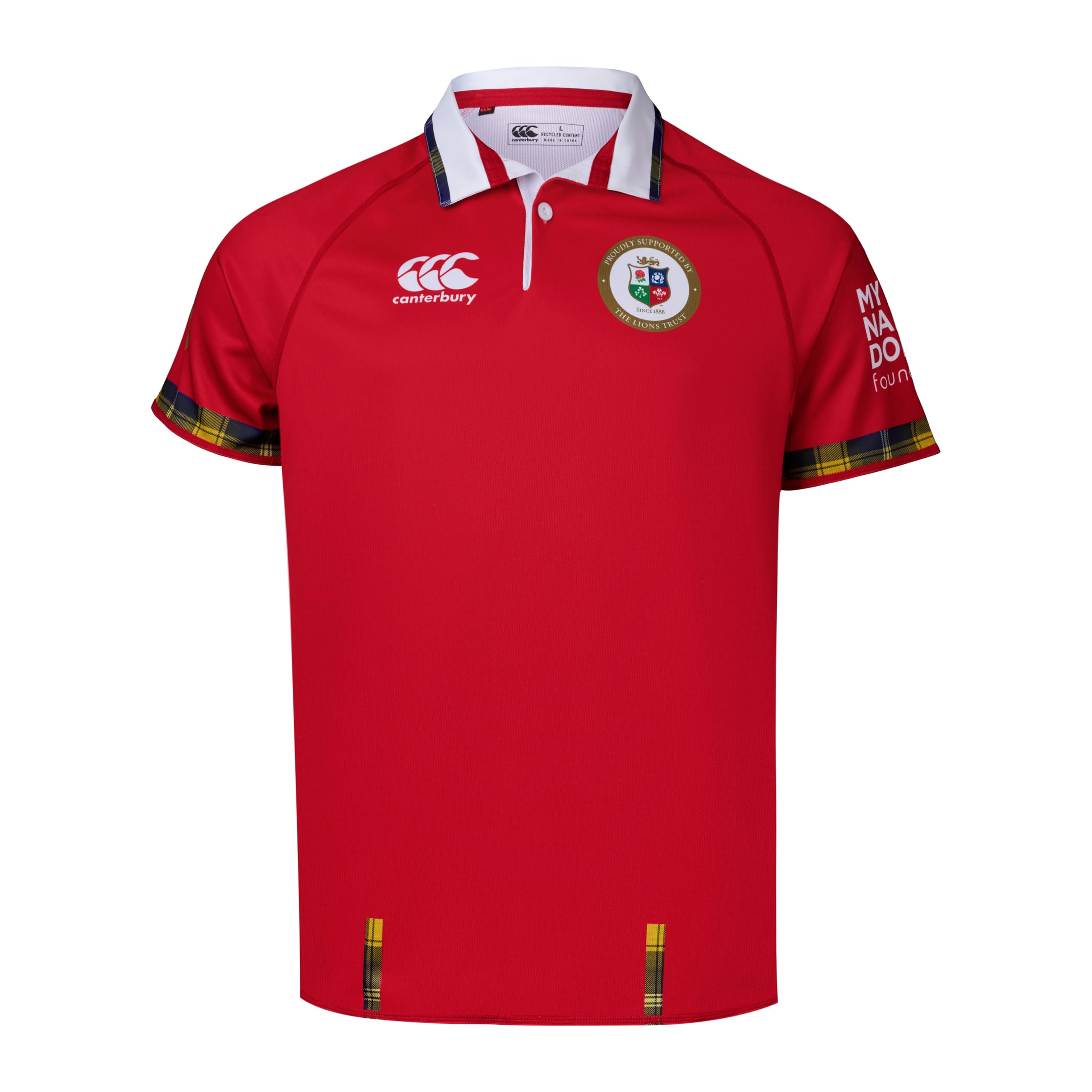 Canterbury Kids Unisex My Name's Doddie Foundation Rugby Jersey, Flag Red, 12