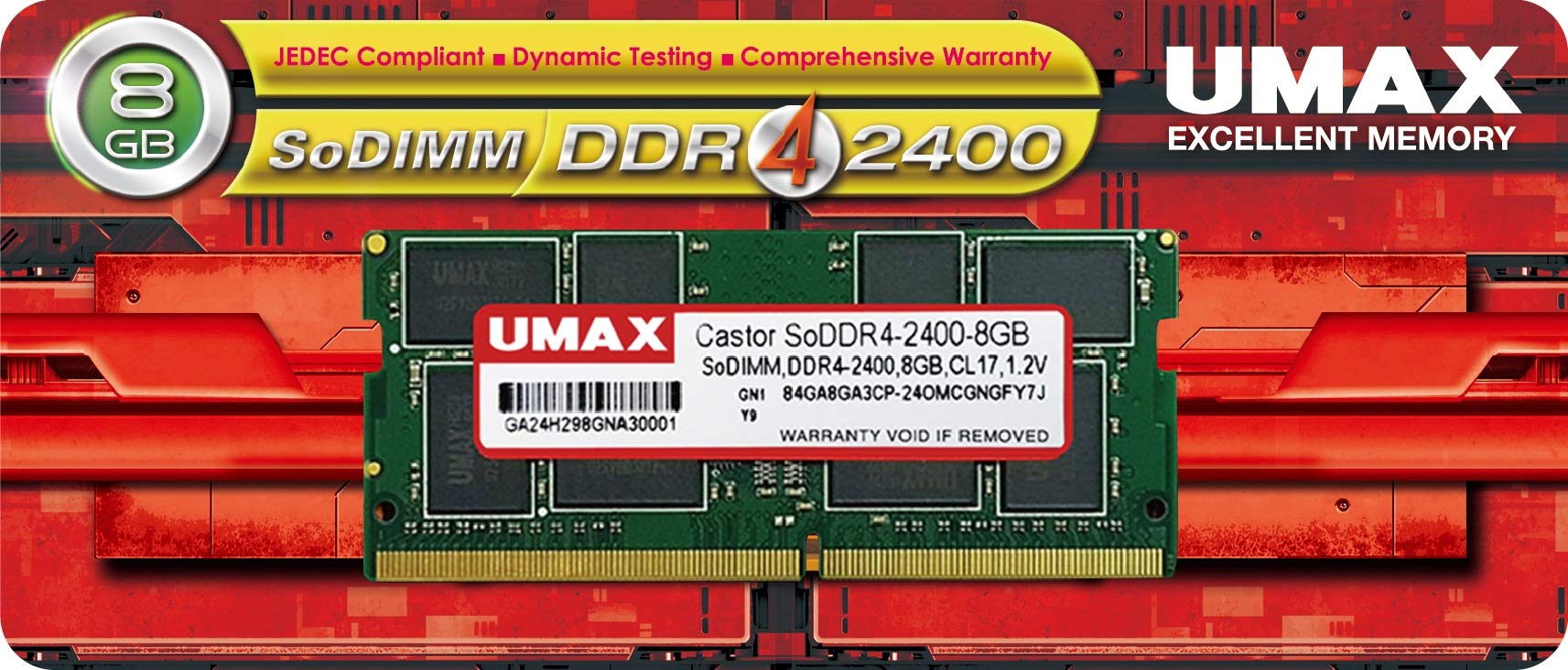 Amazon | ノート用DDR4 SO-DIMM 8GB ×1枚 ヒートシンク無し (型番:UM