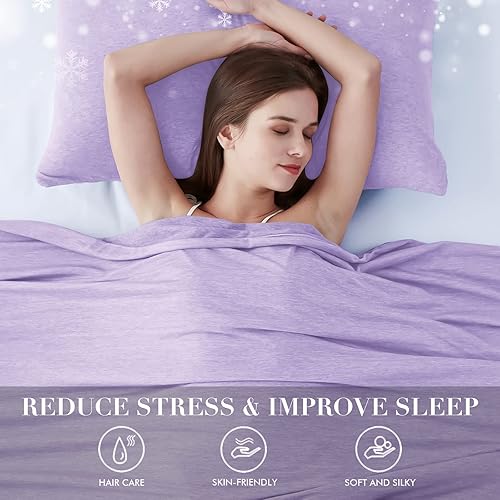 Miniatura 5 de LUXEAR Manta refrescante para personas que duermen con calor, sudores nocturnos, japonesa Q-Max 0.5 Arc-Chill Fibra de enfriamiento que mantiene a