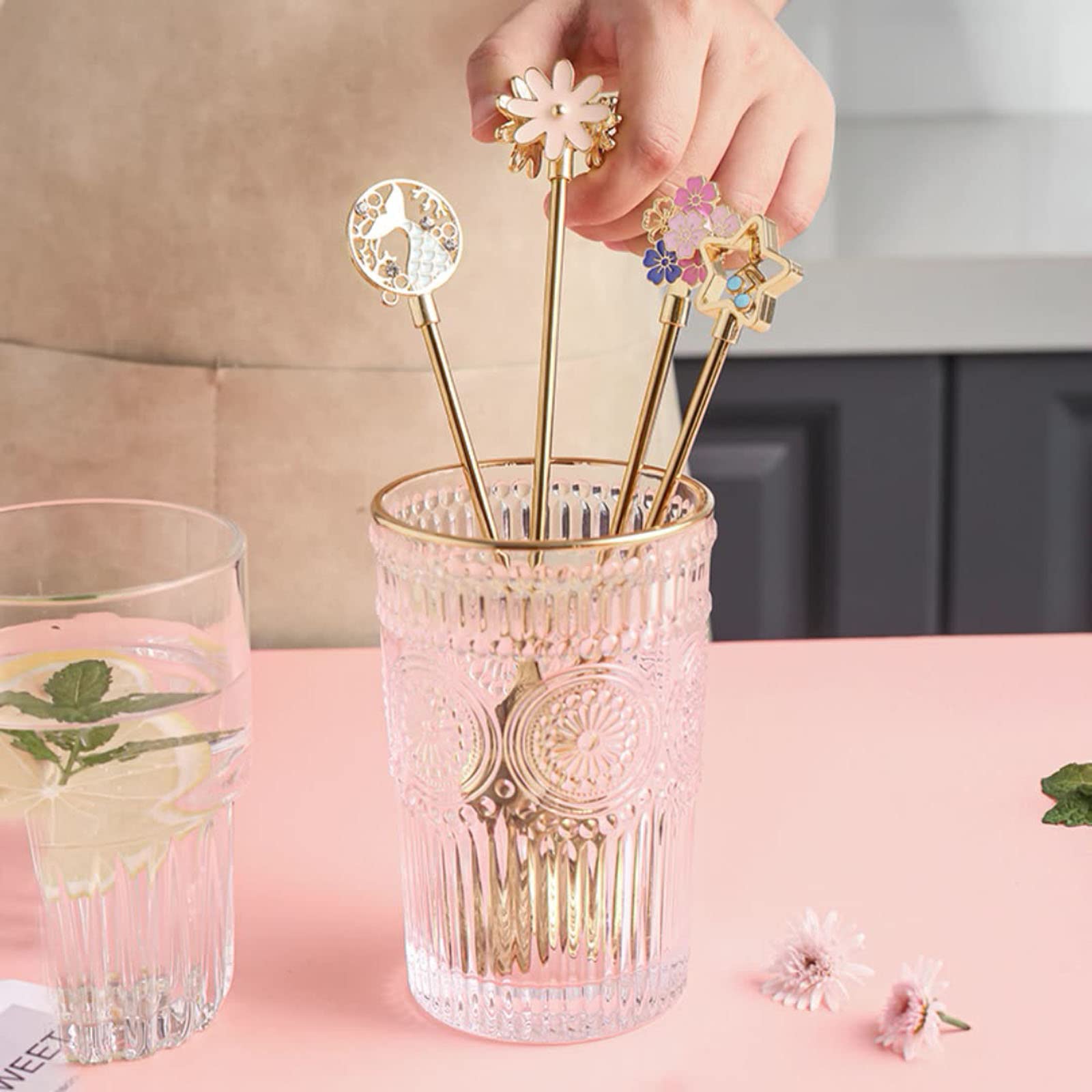 Stainless Steel Tableware For Creative Coffee Spoon Sugar Spoons Tea Spoon Stirring Spoons Star Flower/Fishtail S