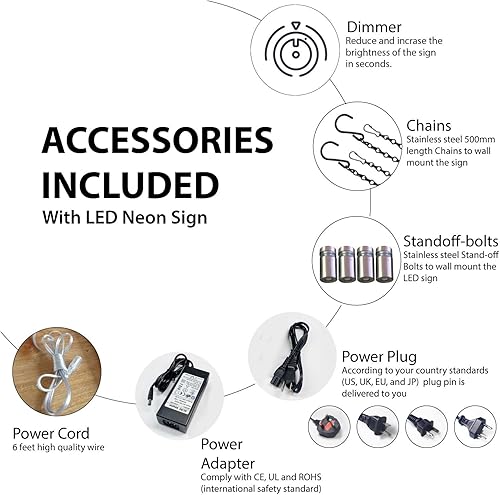 Miniatura 2 de Letrero de neón LED de camarón abierto con borde rojo de 10.0in de alto x 24.0in de ancho  pulgadas de fondo acrílico de corte cuadrado negro, con