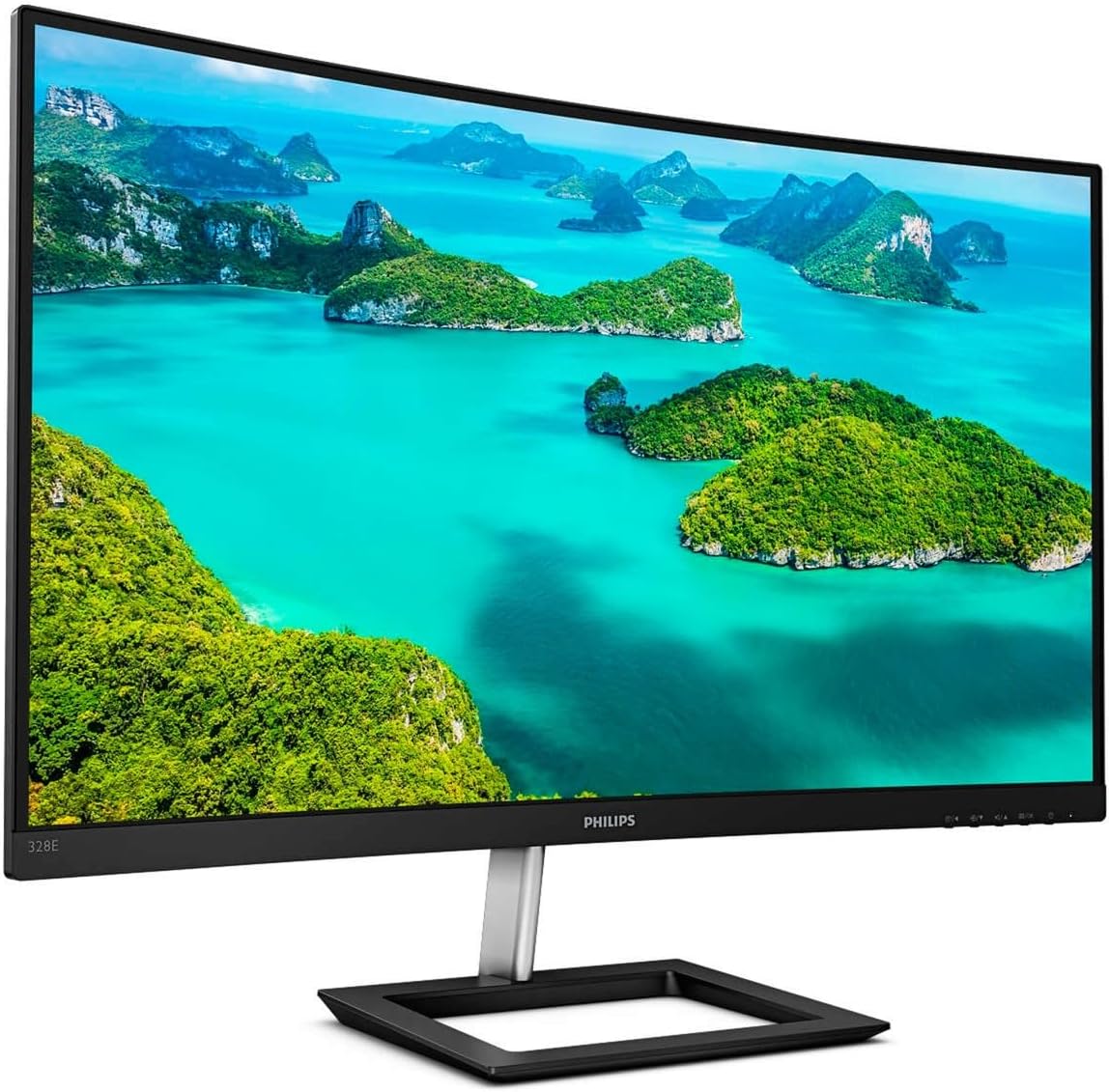 Philips 328E1CA – 32 inch Curved 4K Monitor, 60Hz, 4ms, VA, Speakers, Flicker Free, Adaptive Sync (3840 x 2160 @ 60 Hz, 250 cd/m², 4 ms, HDMI2.0 / DP1.2)