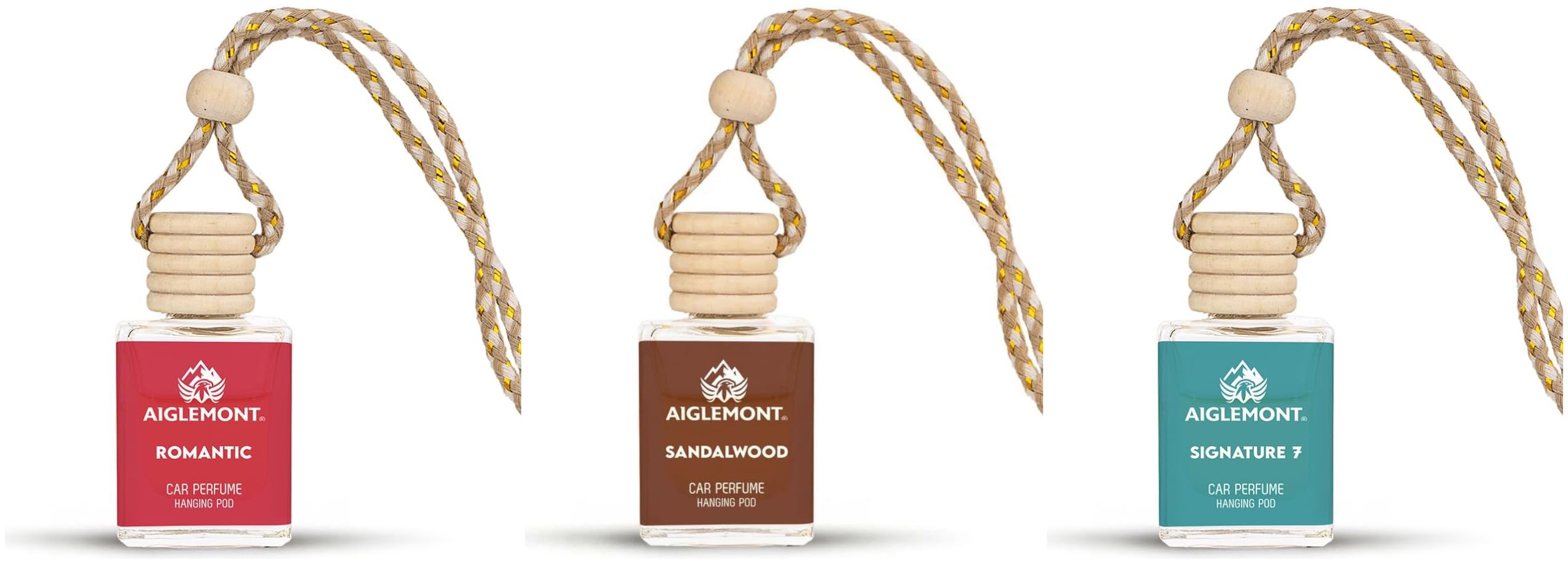 Car Perfumes combos | Romantic, Sandalwood& Signature 7 Scent| Combo of 3 | 10 ml Each-image-28