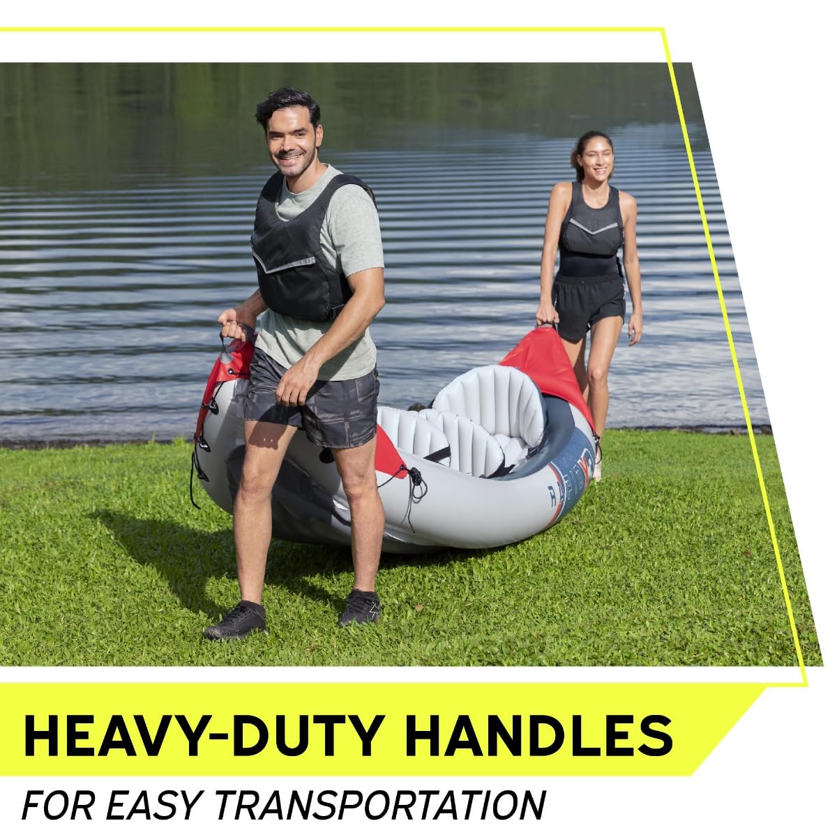 Bestway Hydro-Force 3 Person Inflatable Kayak Set with Aluminium Oars