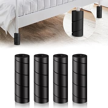 4 Pack Bed Frame Toe Protectors Cushioned Corner Guards for Bed Frame Legs, Prevents Toe Injuries, Non-Adhesive, 6" Feet Protectors for Hard Furniture Legs