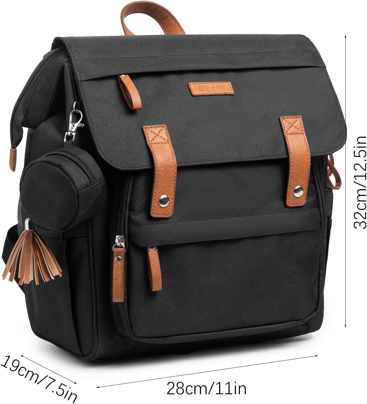 スモールおむつバッグバックパック、ミニおむつバックパック、軽量、断熱ポケット、着替えパッド、ベビーカーストラップ