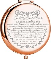 Vista 1 de UJIMS Espejo de maquillaje para nuera en el día de tu boda, regalo para novia de suegra, regalo para boda, regalo de despedida de soltera