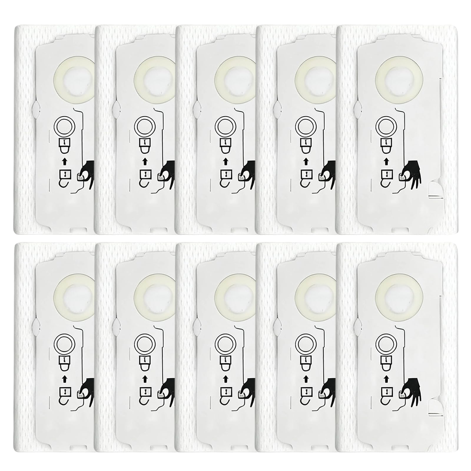 Lot de 10 sacs à poussière de rechange pour collecteur de poussière 204308 | Mini sac filtrant pour Festool CT MINI/CT MINI I/CT MIDI/CT MIDI I/CTC MINI/MIDI/CT 15 à partir de 2019
