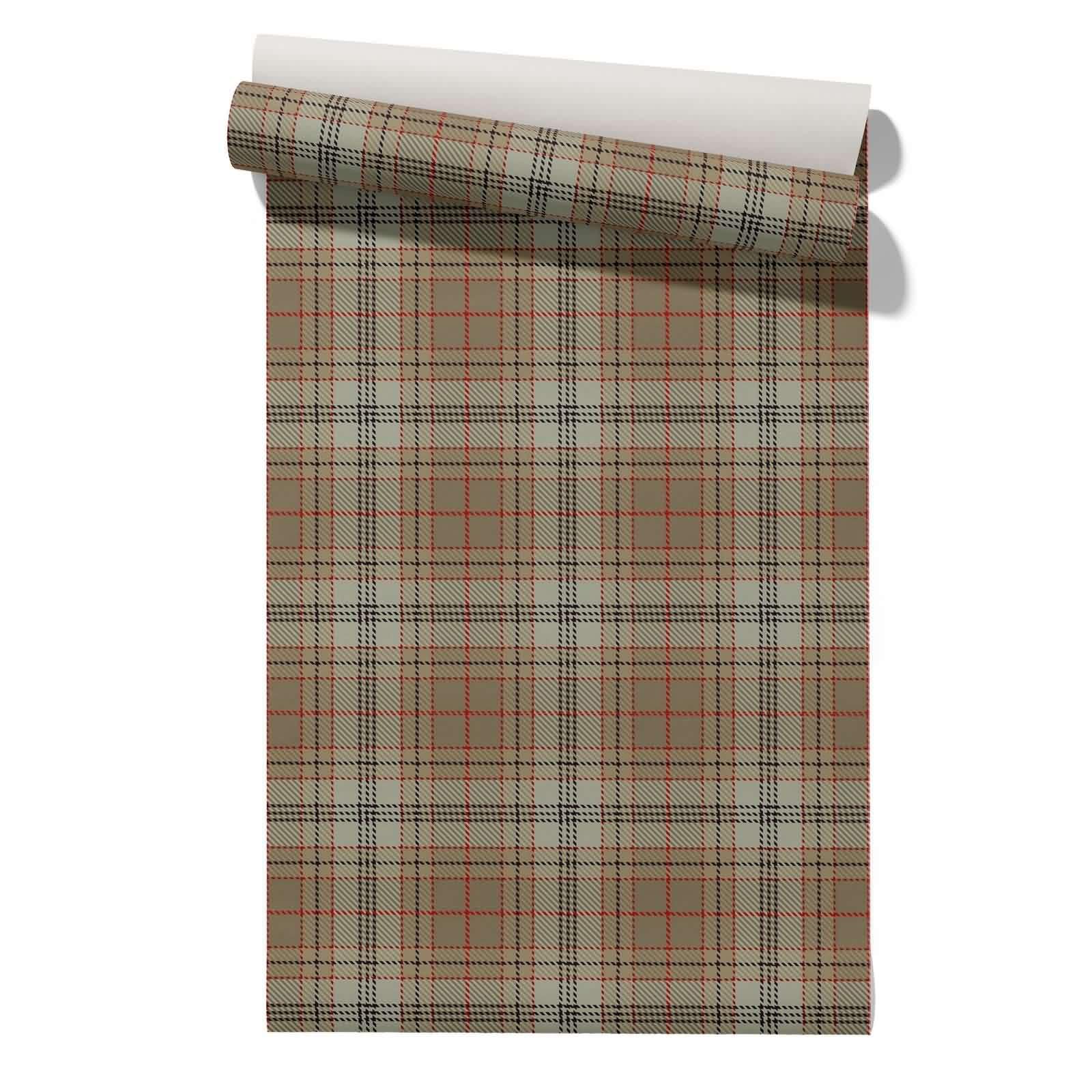 CEVAN Wallpaper Roll for Living Room Rubber Covering Grid Texture Simple and Elegant 45x500cm