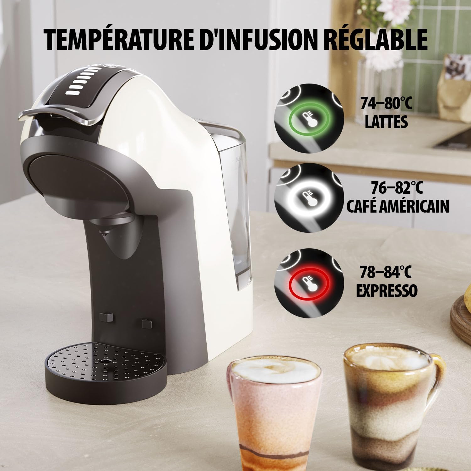Tristar Machine à café Multi-Capsules 3-en-1 – Compatible avec Capsules Nespresso®, Dolce Gusto®, Dosettes ESE – 19 bars – Sans BPA – CM-2301