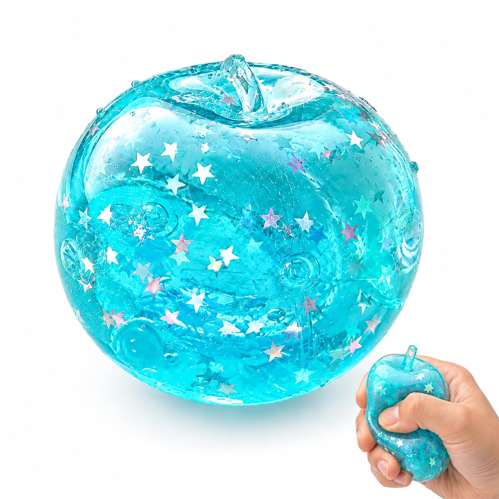 suction 1 PCS Apple Squishy, Soft Rebound Textured Surface, Desk Decoration, For Home Classroom and Office Use