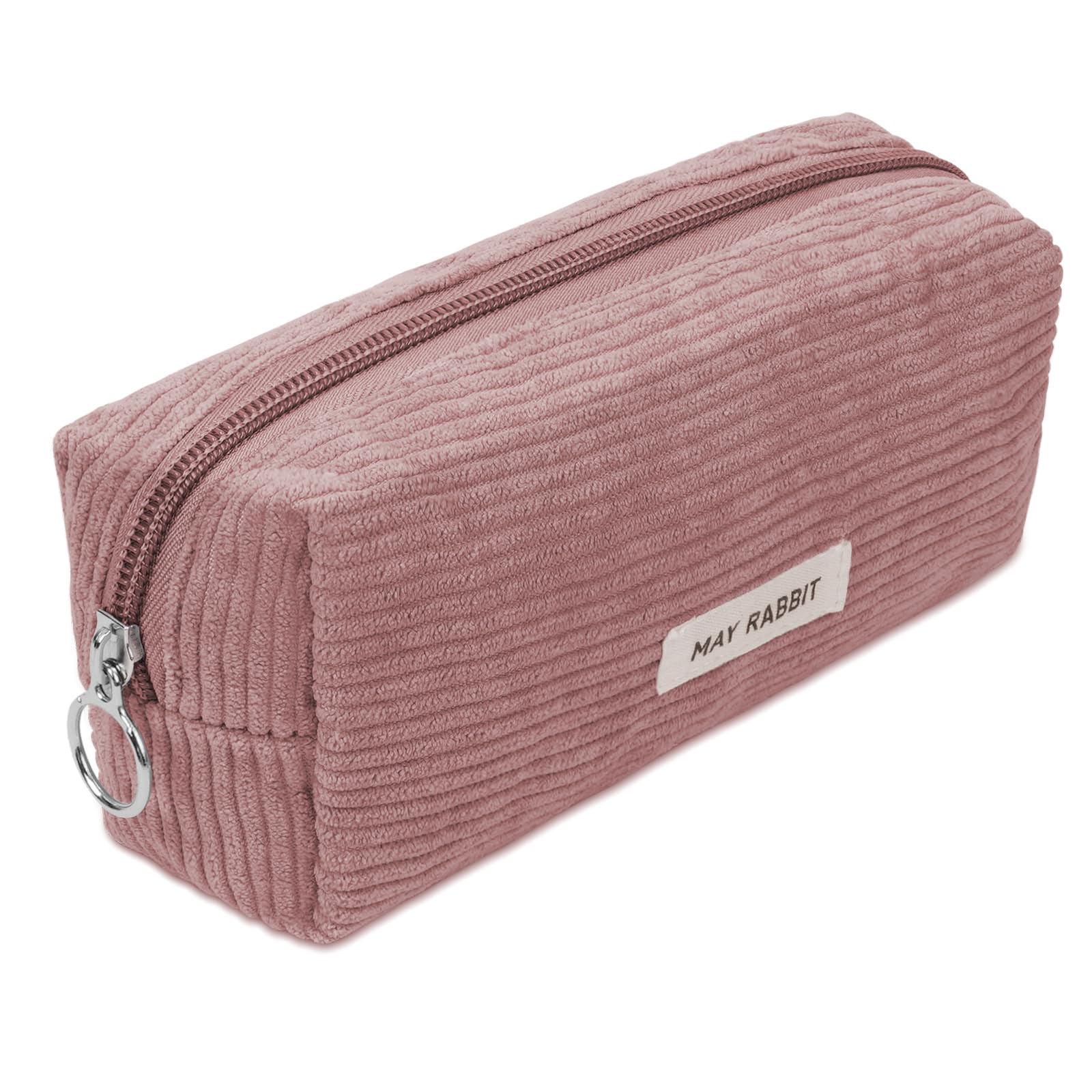OFFCUP Pencil Case, Corduroy Pencil Pouch, Cute Stylish Simple Pen Bag with Practical Zip