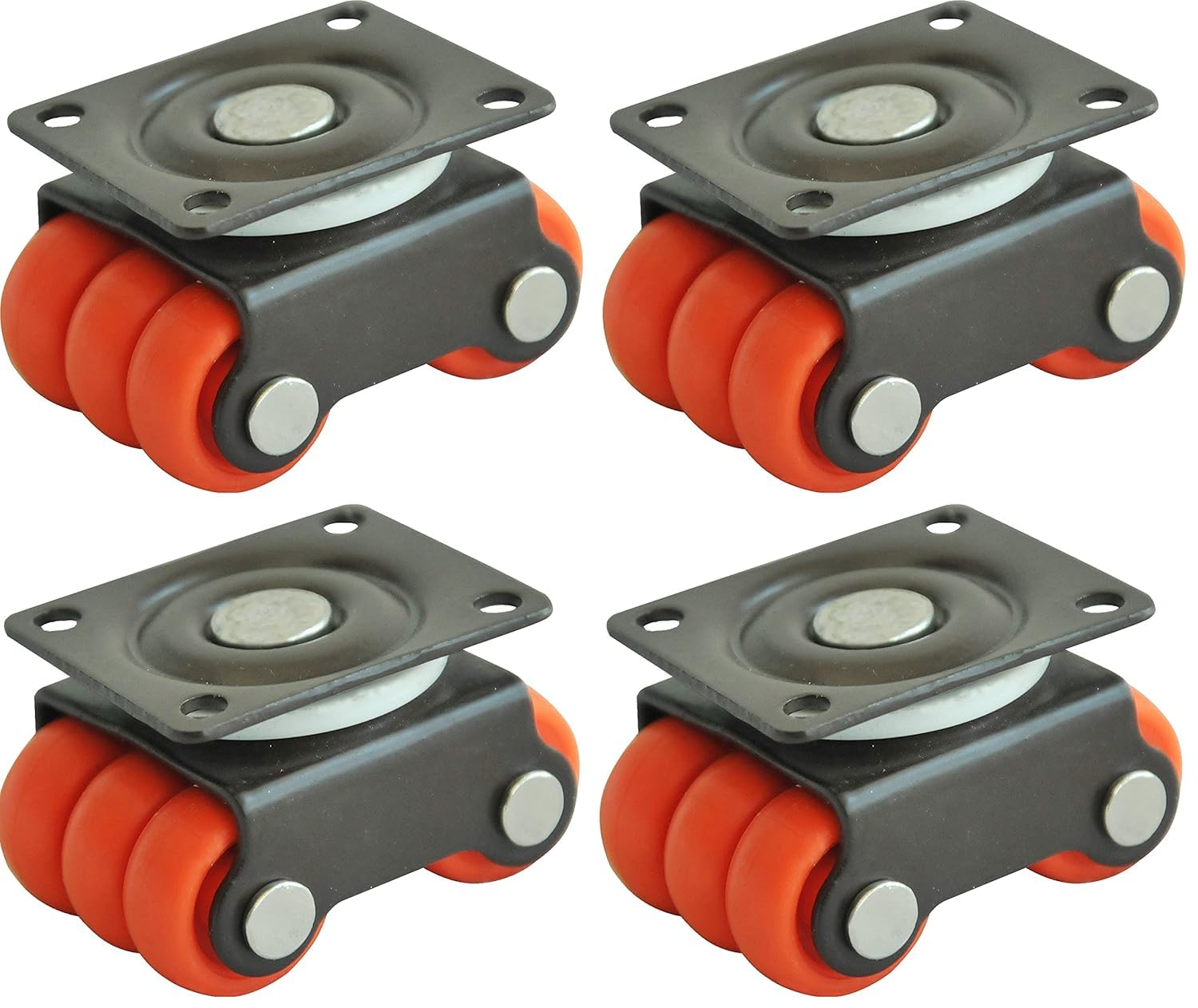 4pcs Revolving Castor Wheel Roller Baby Sixer Caster Wheels Size: 20mm | 360 Degrees Rotating Heavy Duty 80Kg Load Capacity for Trolley, Furniture, Table - Pack of 4pcs-image-37