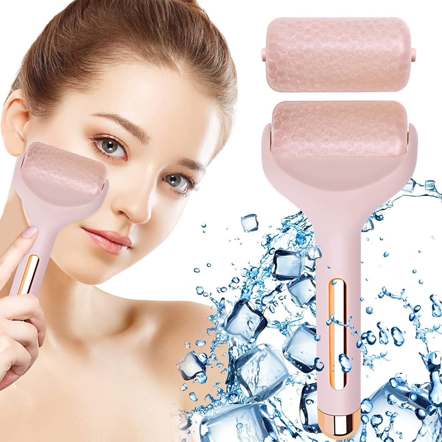T TOPLINE Ice Roller for Face & Eye Puffiness, Large Cool Facial Ice Rollers for Women Face Massager, Tighten Pores, Headaches Migraine Relief, Minor Injury, Reduce Wrinkle Skin Care-picture-24
