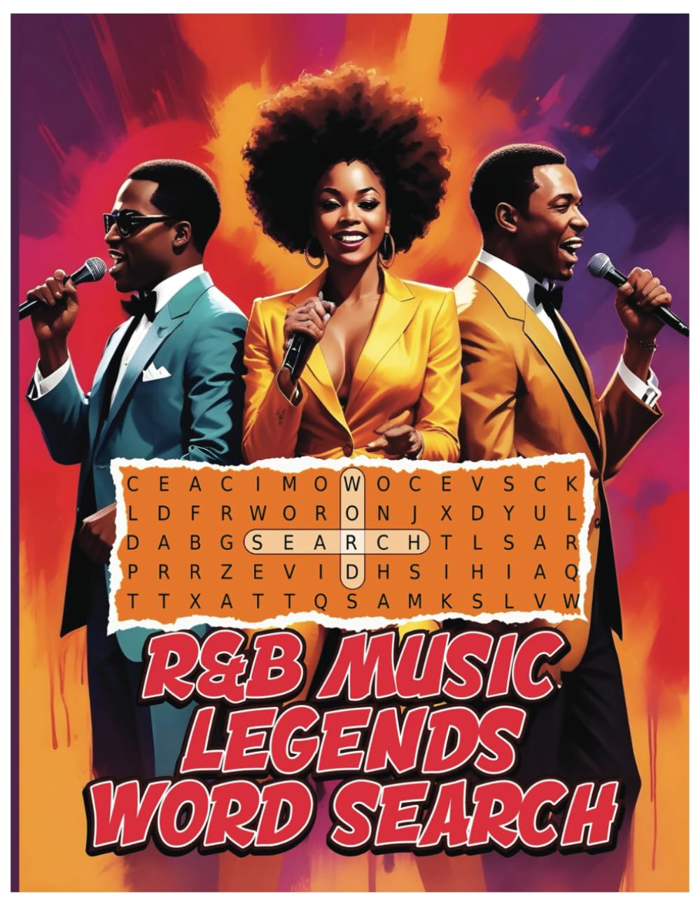 R&B Music Legends Wordsearch: "Rediscover the Greatest R&B Icons with Engaging Word Searches – Perfect for Music Lovers!" (Musical Legends Word Searches)