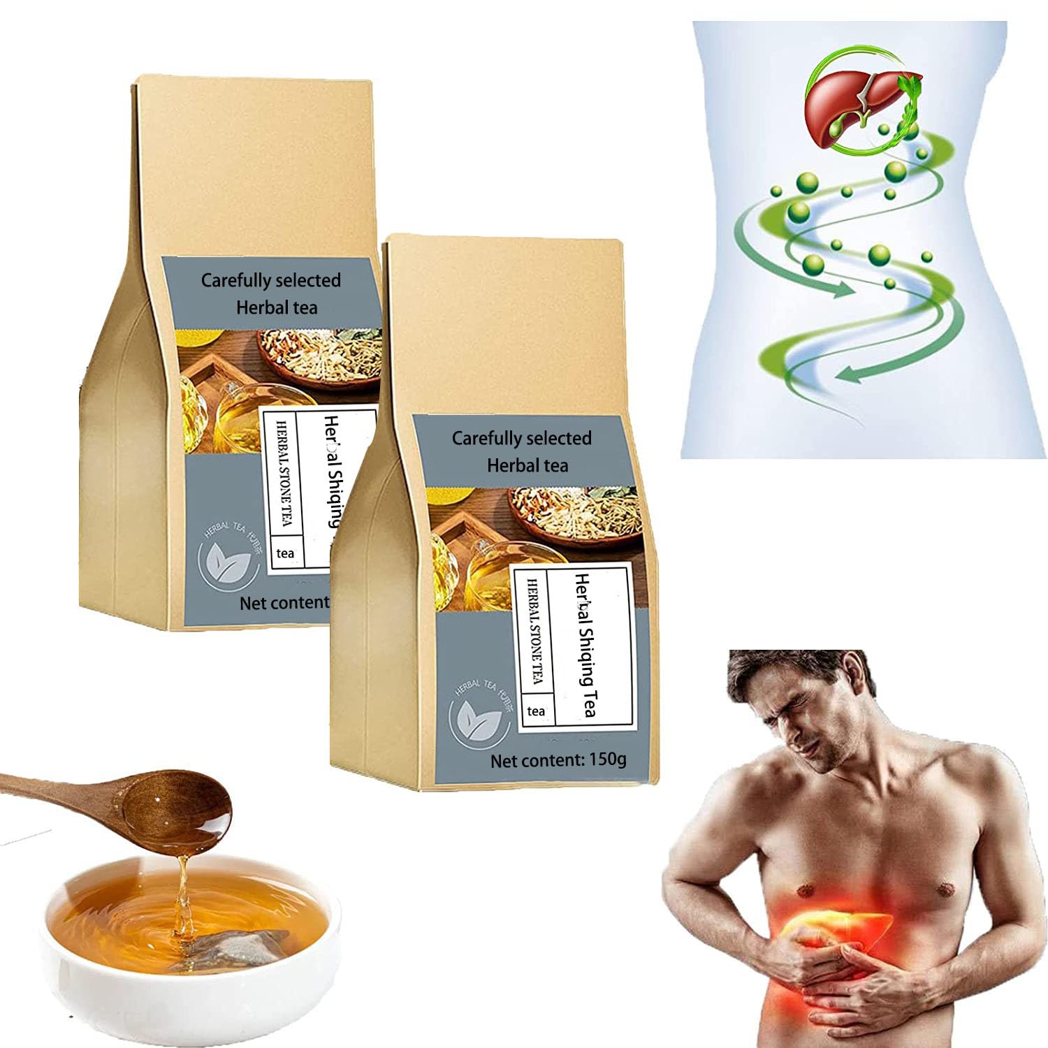 18 Flavors Liver Care Tea, CunGuTang Herbal Stone Liberia | Ubuy