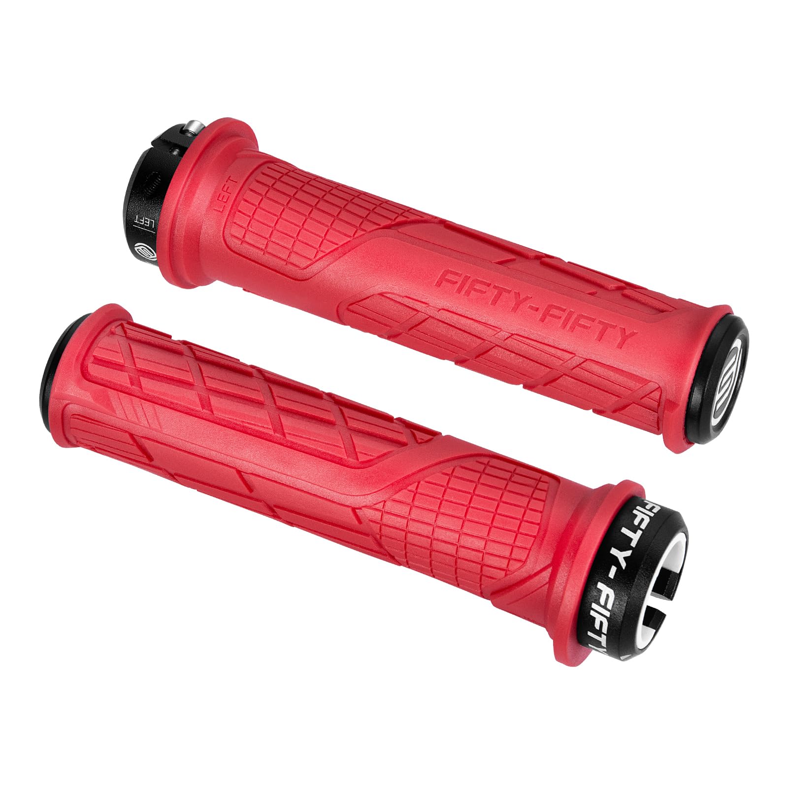 Mountain Bike Handlebar Grips, Single Lock-on MTB Grips, Comfortable and Lock On, Non-Sli…