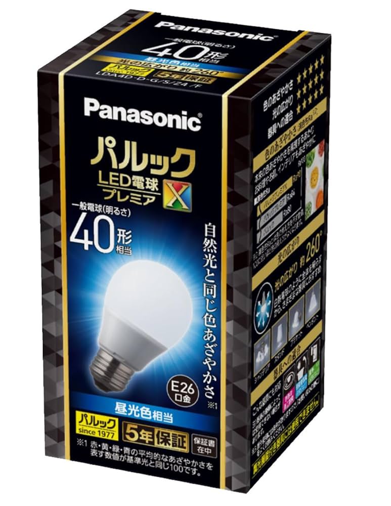Amazon | パナソニック パルック LED電球 口金直径26mm プレミア