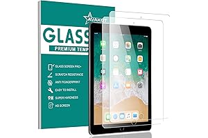 avakot 2-Pack Anti-Scratch Tempered Glass Screen Protector for iPad 9.7 inch