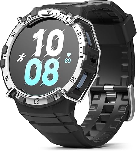 Miniatura 1 de Ringke Fusion-X Guard Band + Case Compatible with Samsung Galaxy Watch 5 Band with Case (44mm) and Galaxy Watch 4 Strap (44mm), Shockproof Rugged