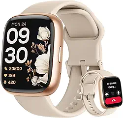 Smartwatch Relógio inteligente com Alexa integrada, atende/faz chamadas, relógio esportivo feminino e masculino de 1,83' à prova d'água IP68, para celulares Android e iOS FB028