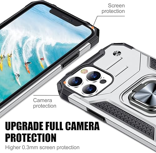 Miniatura 78 de JAME Funda para iPhone 12 Pro Max con protectores de pantalla, 2 unidades, protección contra caídas de grado militar, fundas protectoras