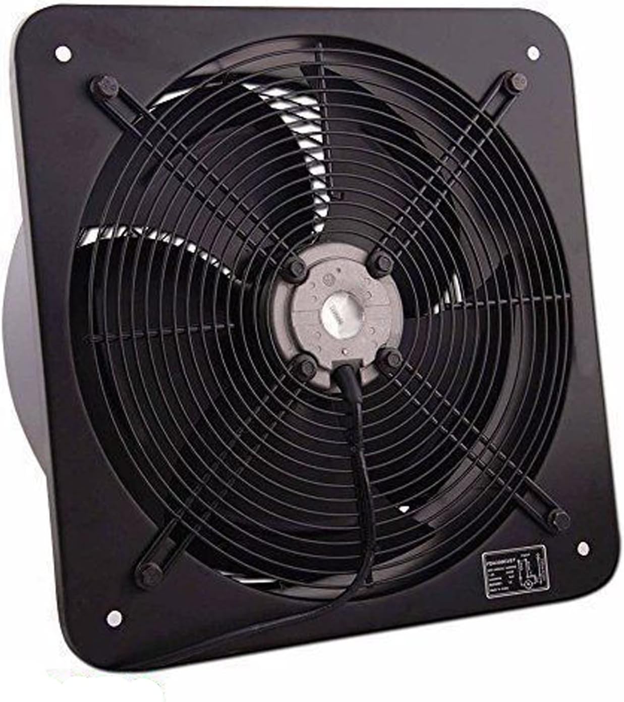 POWERSTAR ELECTRICALS Industrial Ventilation Extractor Metal Axial Exhaust Commercial Air Blower Fan (8" Inches / 200mm)