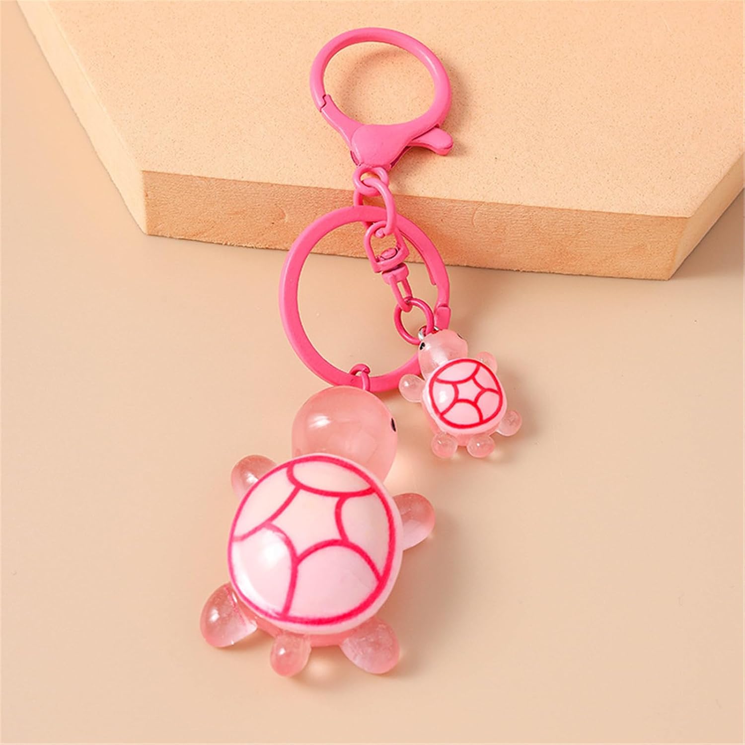 Turtles Charm Keychain Accessory Fashionable Animal Shape Rings Tortoise Bag Decoration