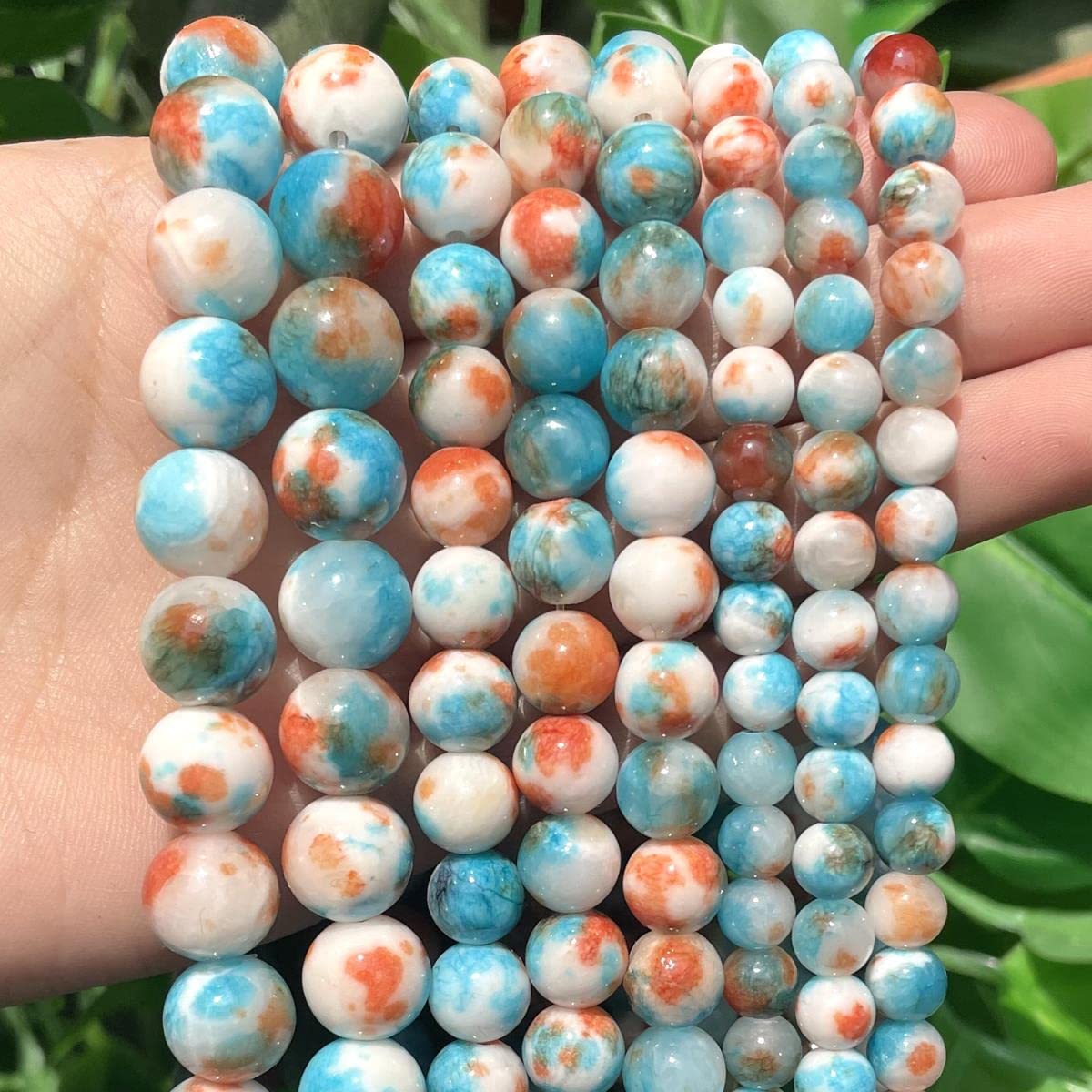 Giada Rossa - Sfera Sfaccettata Da 8mm - Pietre Singole (al Pezzo - Foto 11