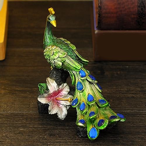 Miniatura 4 de Estatua de pavo real hermosa de animales para decoración del hogar
