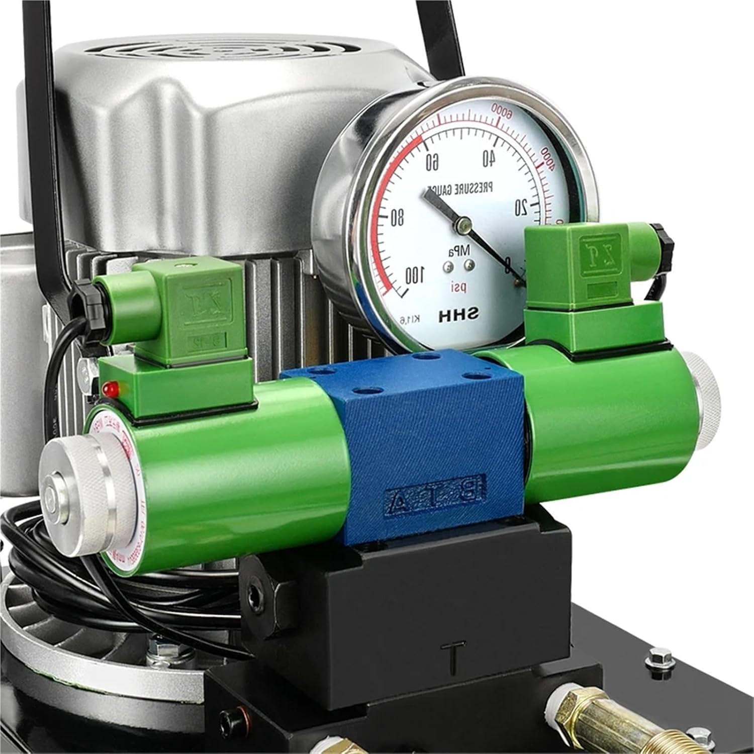 Hydraulic Electric Pump 750W Double Acting Hydraulic Driven Pump 110V /220V/380 7L ZCB-700AB-D2B(220V 50HZ)