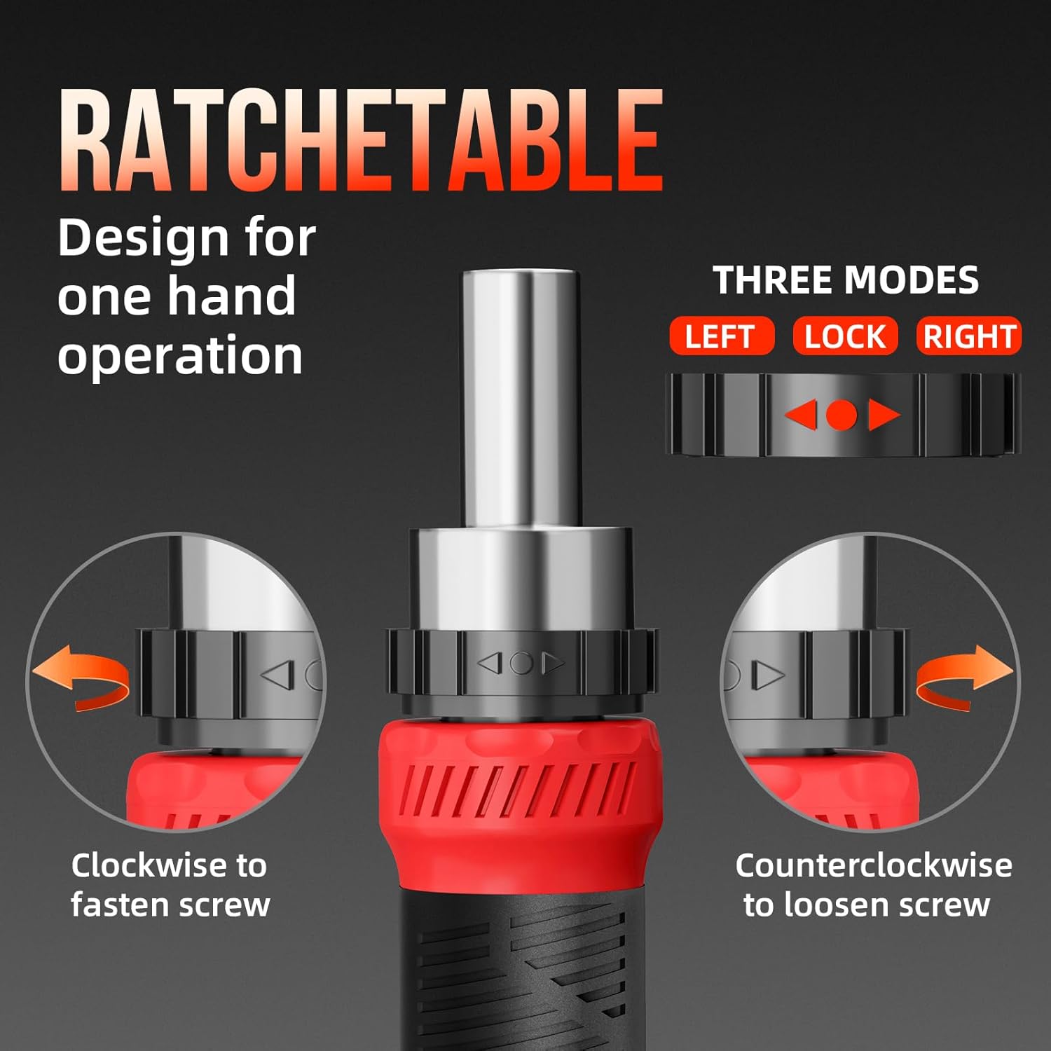 SHARDEN 26-in-1 Ratcheting Screwdriver Set Multi Ratchet Screwdriver Multi Screwdriver Tool Kit with 12 Double Ended CRV Bits Phillips Slotted Torx Hex Portable Tool for Home Bike Computer Repair