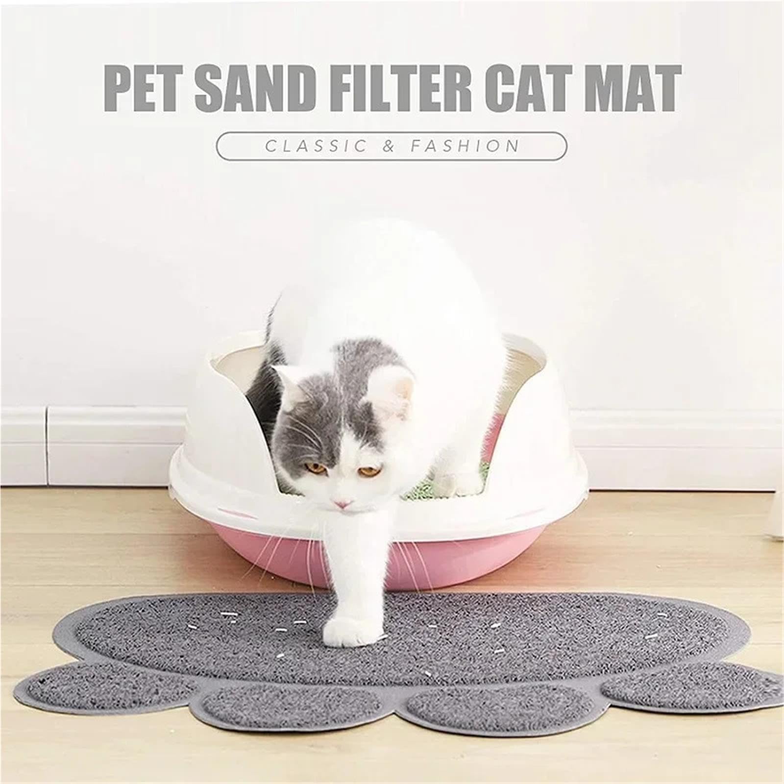 Katzenstreumatte Katzenstreumatte aus PVC mit Pfotenabdruck