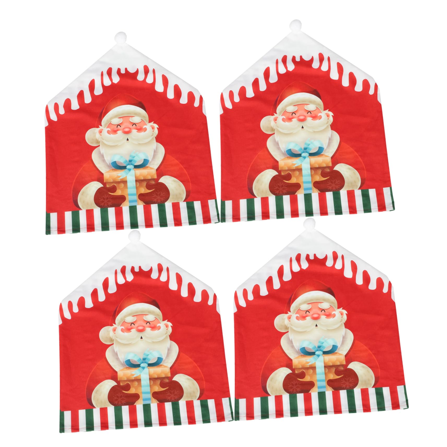 Lot de housses de chaises de salle à manger décoratives pour Noël PRETYZOOM