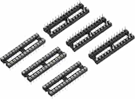 Amazon.co.jp: uxcell DIP ICチップソケット アダプター 丸ピン
