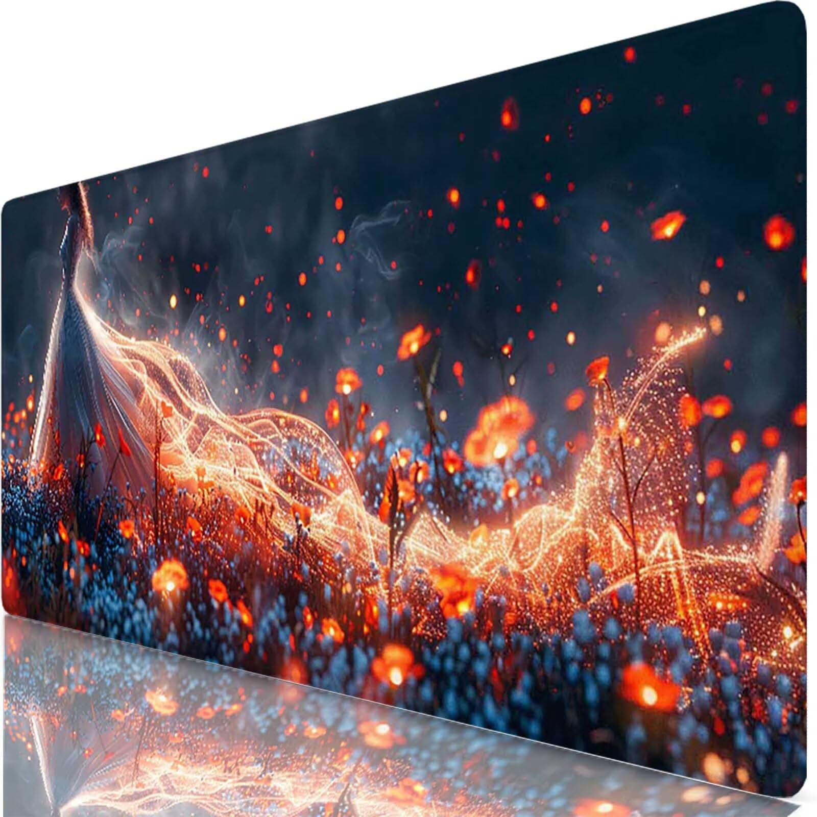Szara podkładka pod mysz do gier XXL 1600 x 800 x 3 mm duża podkładka pod mysz XXL Dream Pad do klawiatury i biura, wysoka precyzja i prędkość, antypoślizgowa guma dla graczy akcesoria do gier w-3414