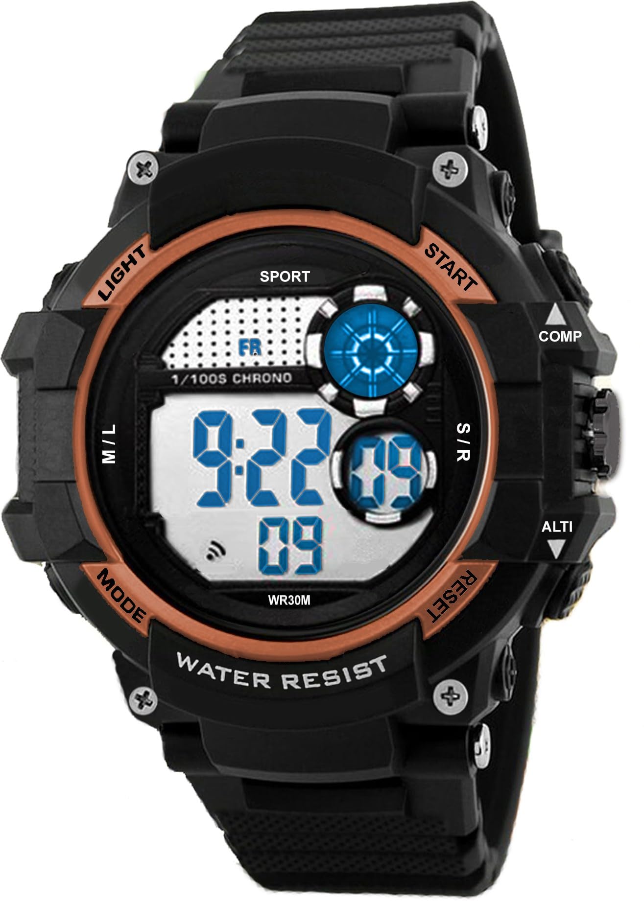 Time Up Digital Dial Backlight,Alarm,Stopwatch Sports Watch for Men-GSPORTS-X (Rose Gold) (B08X3G4MGH) Amazon Price History, Amazon Price Tracker
