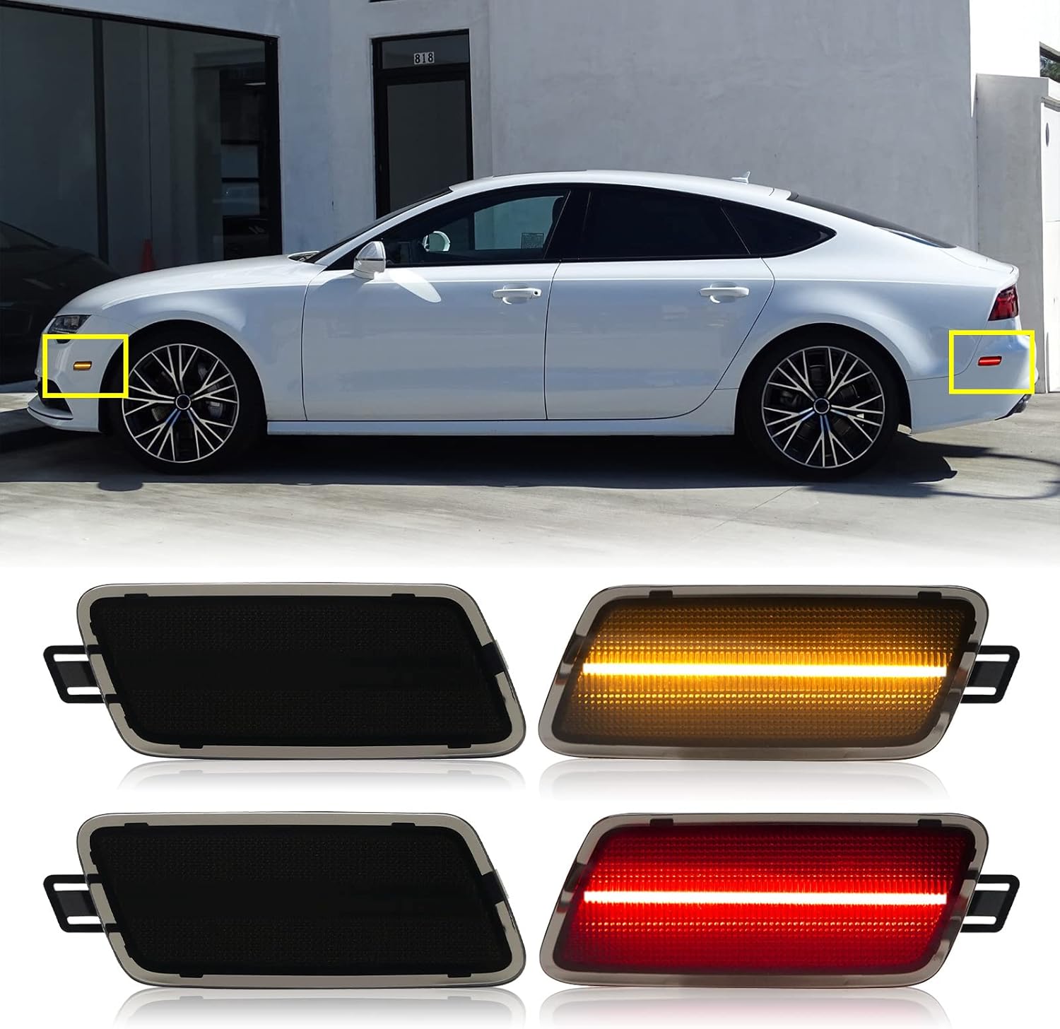 Mynoway LED Side Marker Light Replacement for A7 Quattro