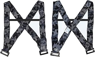 Forearm Forklift Harness - Offer is for 2 Harnesses, These Harnesses Convert Forearm Lifting Straps (ASIN B0777FH1DB) Into a Complete Over-The-Shoulder Moving Strap Set, 800 lb Load Limit, Urban Camo