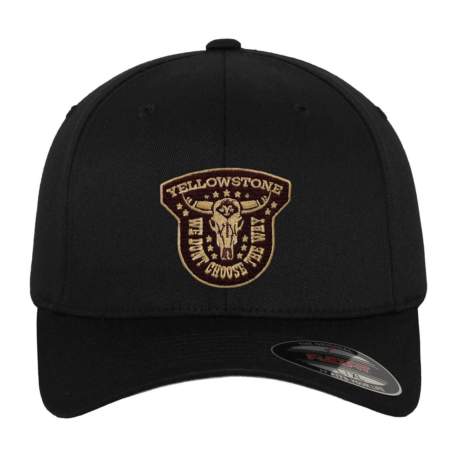 Yellowstone Officially Licensed We Don't Choose The Way Flexfit Baseball Cap (Black), Small/Medium