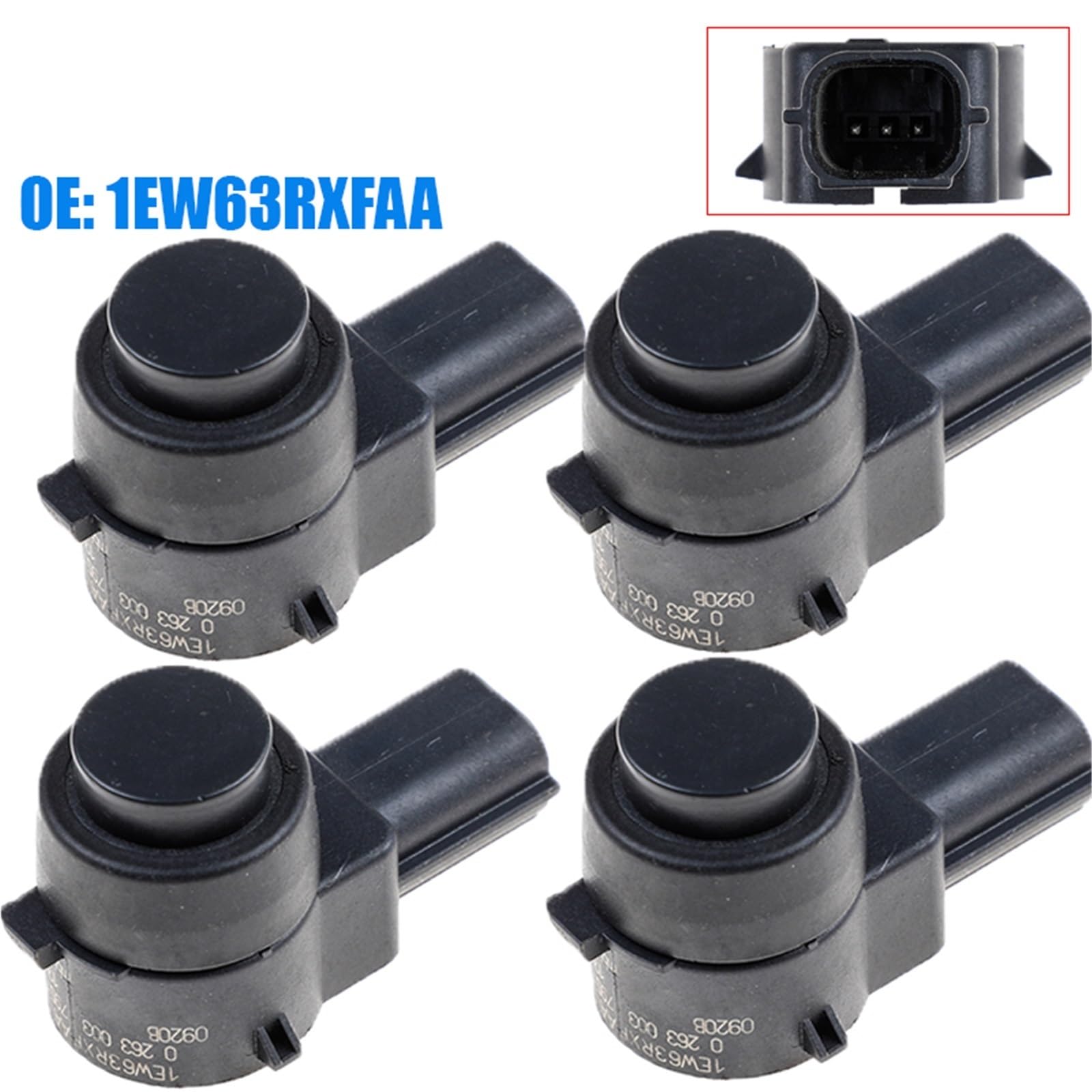 Sensores de estacionamiento en reversa Sensor de Aparcamiento PDC 3 Pines 1EW63RXFAA para 2013 para Dodge para Ram 3500 2009-2013 para Jeep Liberty 300 regiones