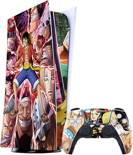 ZOA PS5 Disc Edition - Piel de anime consola de anime y controlador de vinilo compatible con Playstation 5