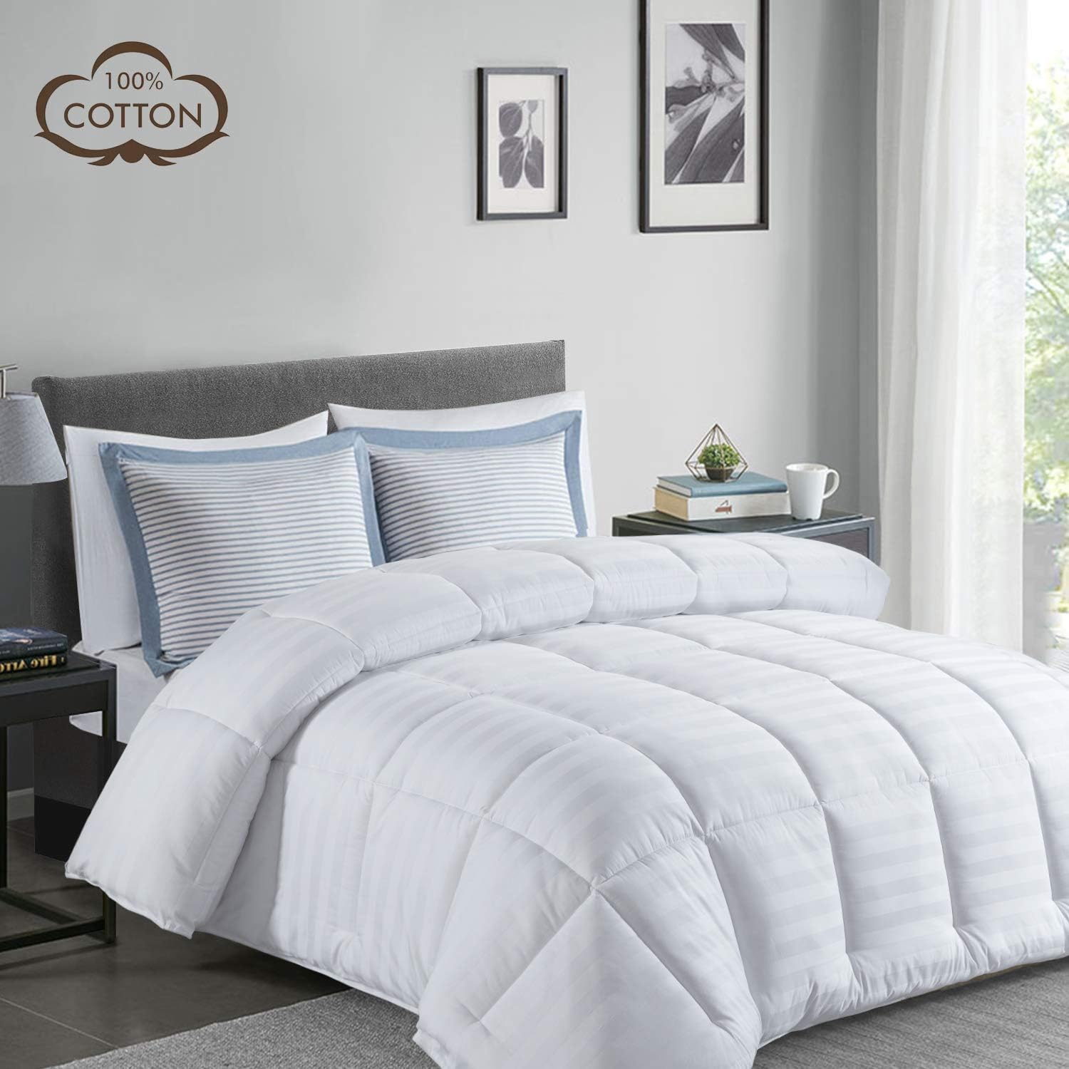 HOMBYS All Season King Comforter Down Alternative Soft