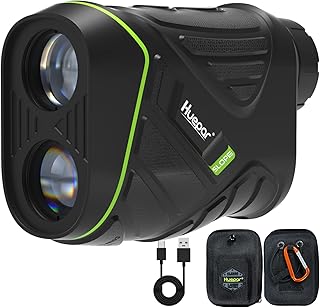 Huepar Sport Laser Rangefinder for Golf & Hunting Range Finder Gift Distance Measuring with High-Precision Flag Pole Locking Vibration Function, Slope Mode Continuous Scan HLR600