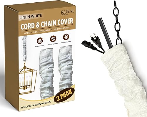 Vista 110 de Royal Designs, Inc - Funda para cadena y cordón de tela con cierre táctil Dorado antiguo