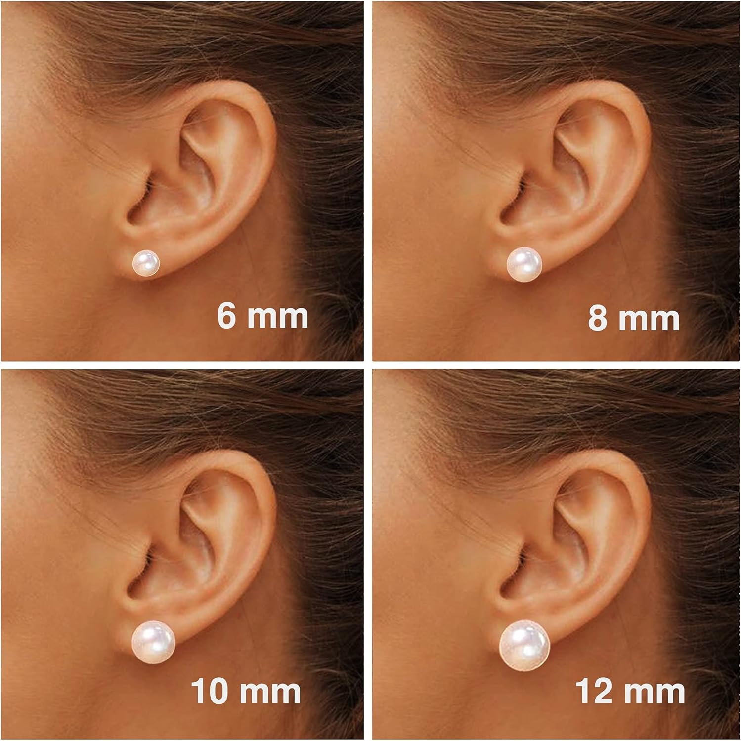 18K Gold Plated 925 Sterling Silver Shell Pearl Stud Earrings,Hypoallergenic to Sensitive Ears - Image 6