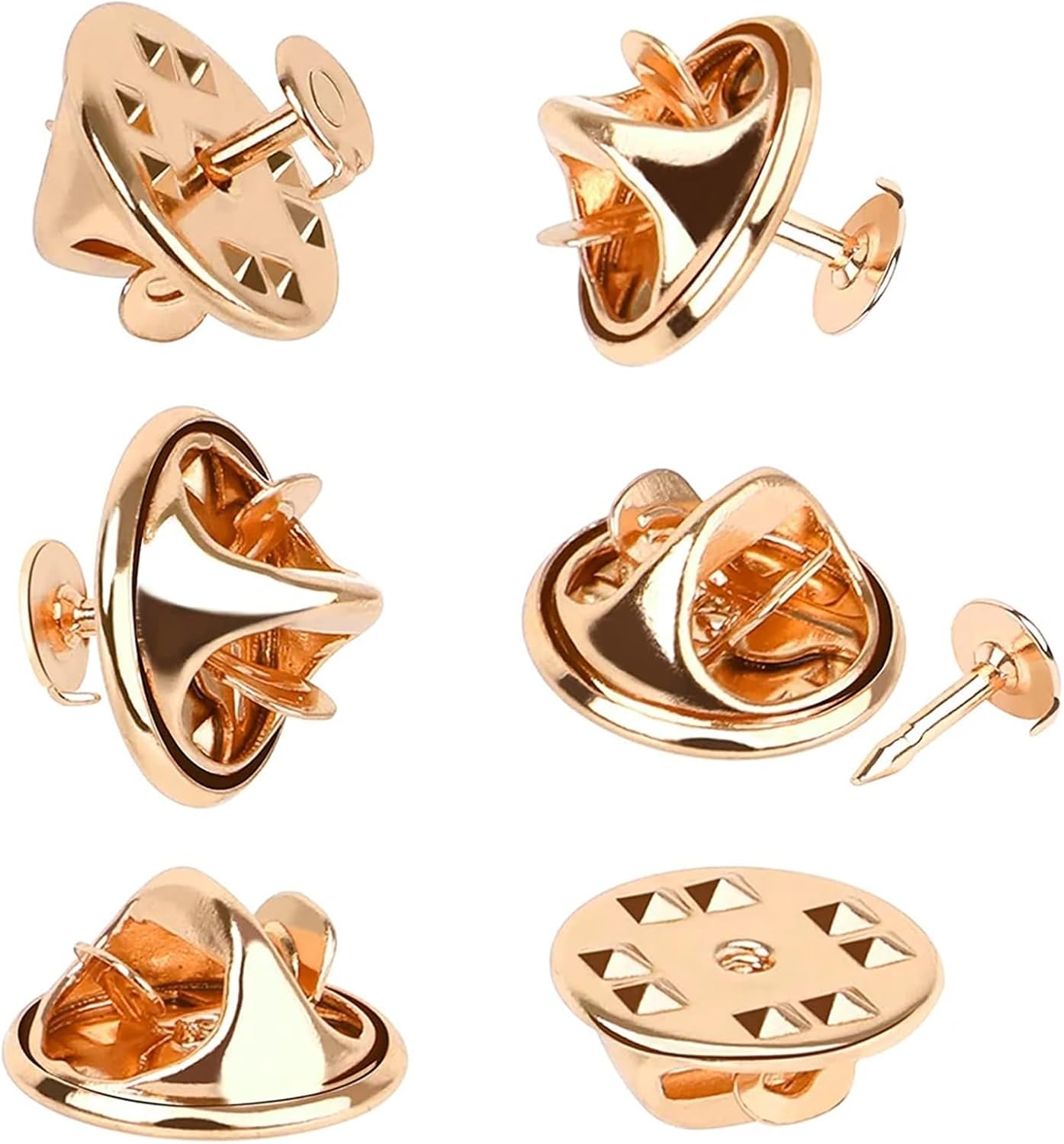 Pin Backs for Crafts 600 Set Metal Clutch Holders for Lapel Pin Backs DIY Jewelry Crafts Accessories(KC Gold Color)