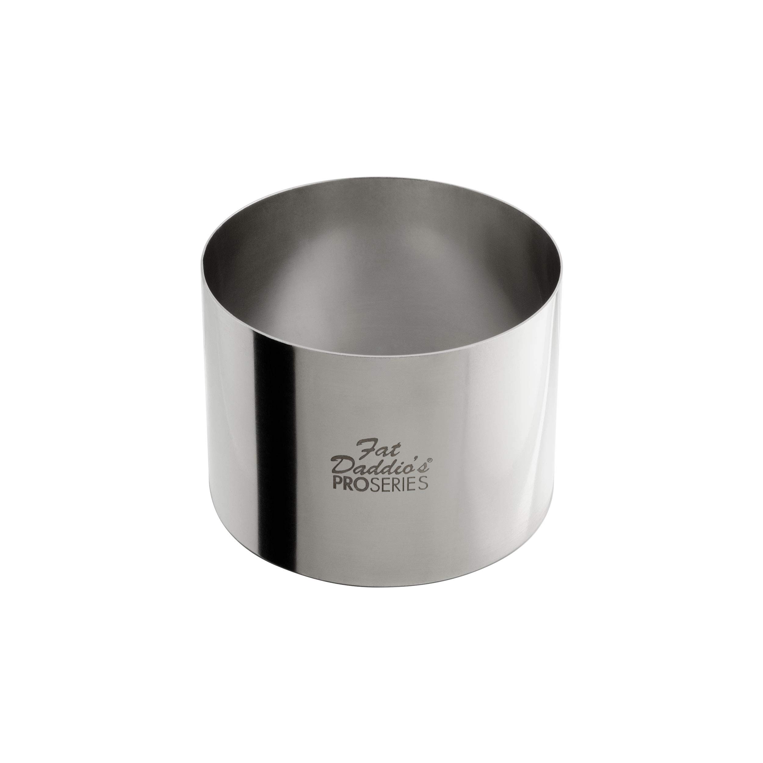 Fat Daddio's Stainless Steel Round Cake &amp; Pastry Ring 3 x 2.375 Inch