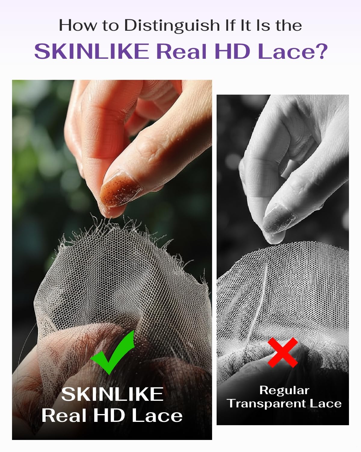 13x6 SKINLIKE Real HD Lace Frontal Wig, 180% Density Ultra-fitted 0.10mm Thin Invisible HD Lace Wig Pre-plucked Hairline Bleached Knots Virgin Human Hair Wigs Body Wave 26Inch